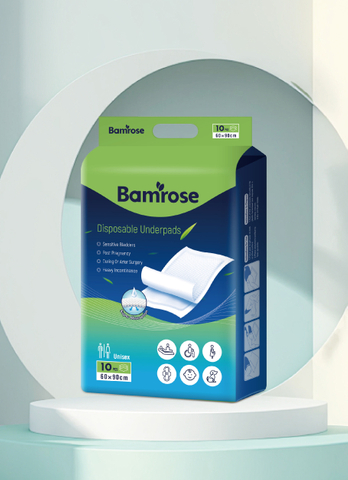 Bamrose Disposable Underpads for Adult Incontinence Care